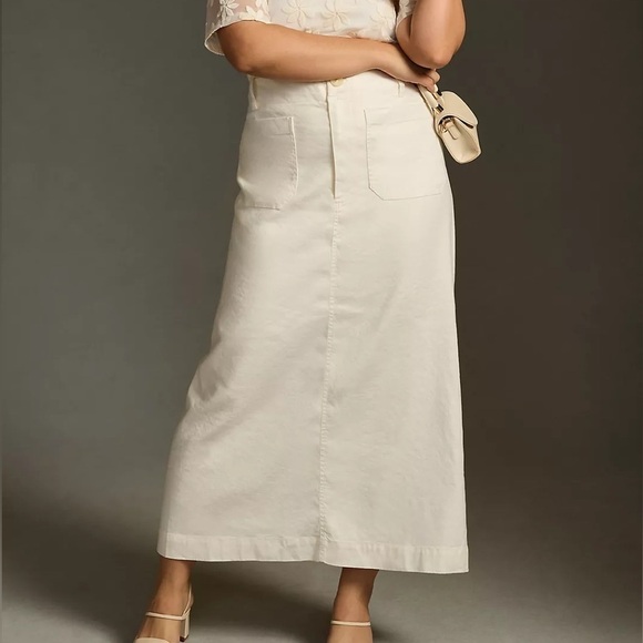 Anthropologie The Colette Maxi Skirt by Maeve: Linen Edition - Picture 8 of 11